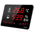 Digital Thermo Hygrometer Wall Clock - Thermometer and Hygrometer Combo